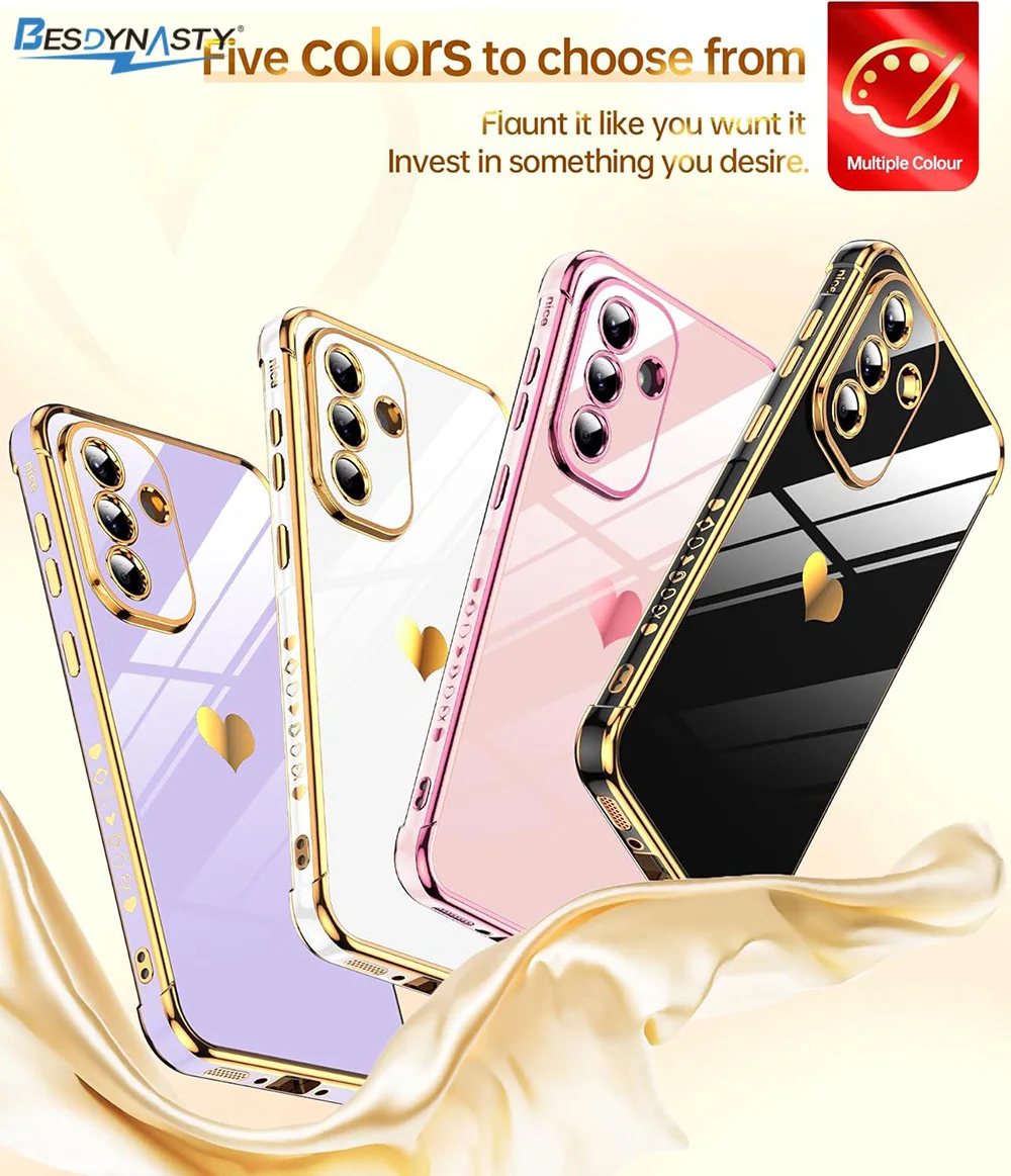 Luxury Plating Silicone Soft Case - Glitter Love Candy Color Glossy Finish
