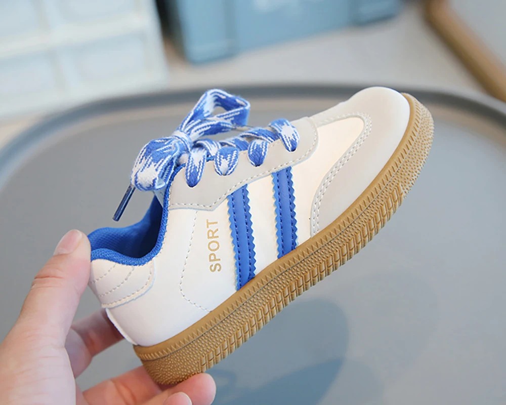 PU Leather Children Shoes 2025 Trend Fashion Boy's Girl's Sport Shoes Ergonomics Anti-slippery Kids Sneakers Casual Shoes 4