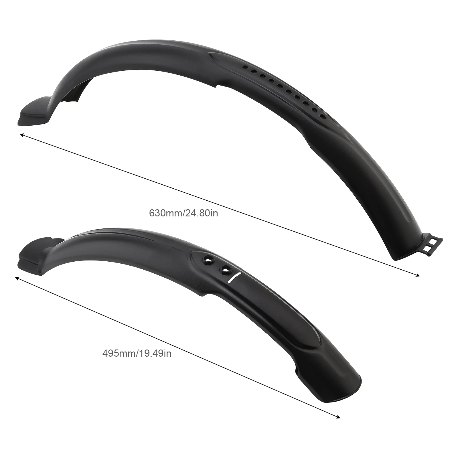 Synthetic Plastic Foldable Adjustable Bicycle Mudguard for 26 Inch Bikes 2pcs/set