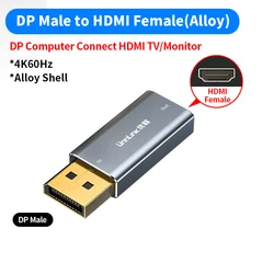 4K DisplayPort to HDMI Adapter - High-Resolution Video Converter (4K60Hz Alloy)