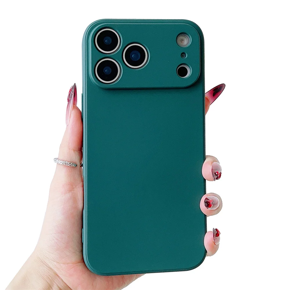 Ultrathin Non-Slip Green Phone Case with Camera Protector Lens