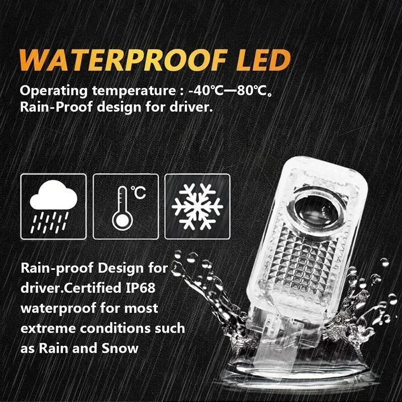 LED 자동차 문짝 환영 조명, 미니 쿠퍼 JCW R58 2011-2014 장식 그림자 예절 유령 프로젝터 배지 램프 액세서리, 2 개