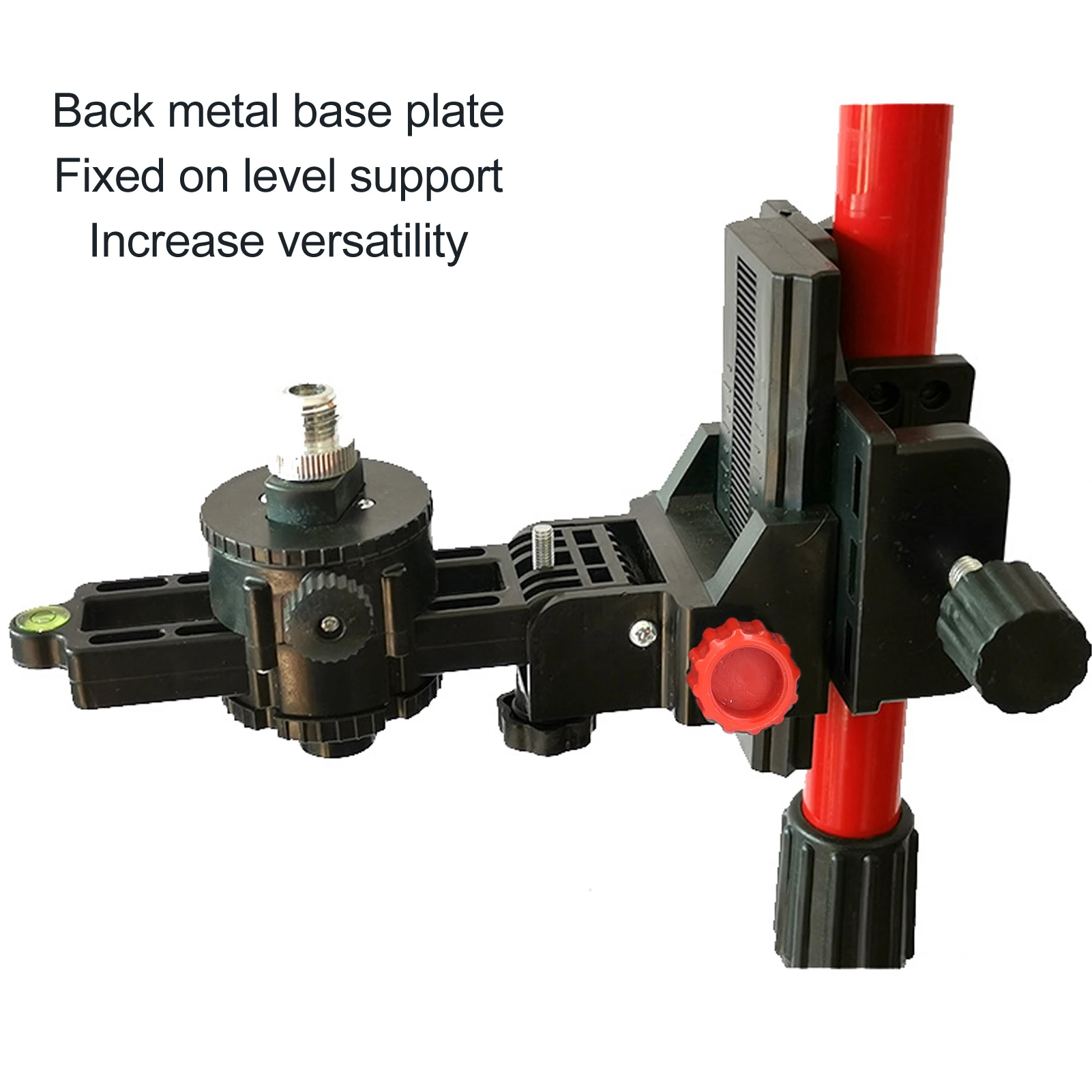Adjustable 360-Degree Rotatable Support Bracket with Clip for Wall and Ceiling Mounting