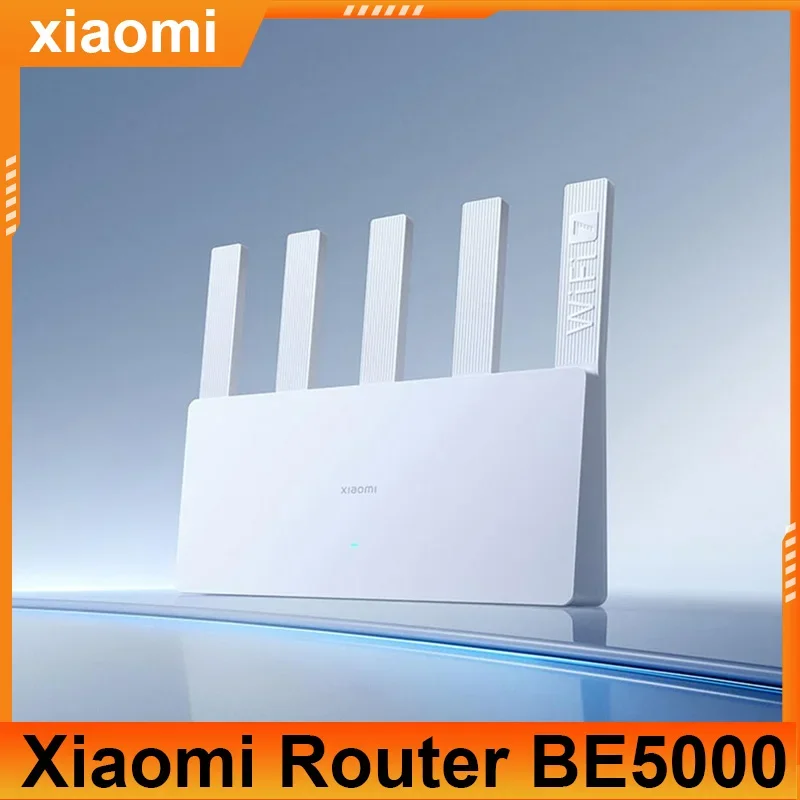 

Маршрутизатор Xiaomi BE5000, Wi-Fi 7, двухъядерный процессор, 2,5 ГГц, высокоскоростной сетевой порт, 5 усилителей сигнала, усилитель Wi-Fi, 2,4 ГГц, двойной широкополосный