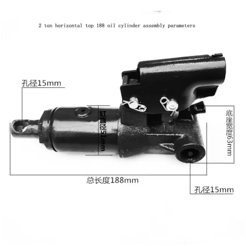 Gruppo Cilindro Martinetto Idraulico Orizzontale Da 2 Tonnellate 2 Tonnellate Sdraiato Sugli Accessori Del Martinetto Del Gruppo Pistone Del Nucleo De