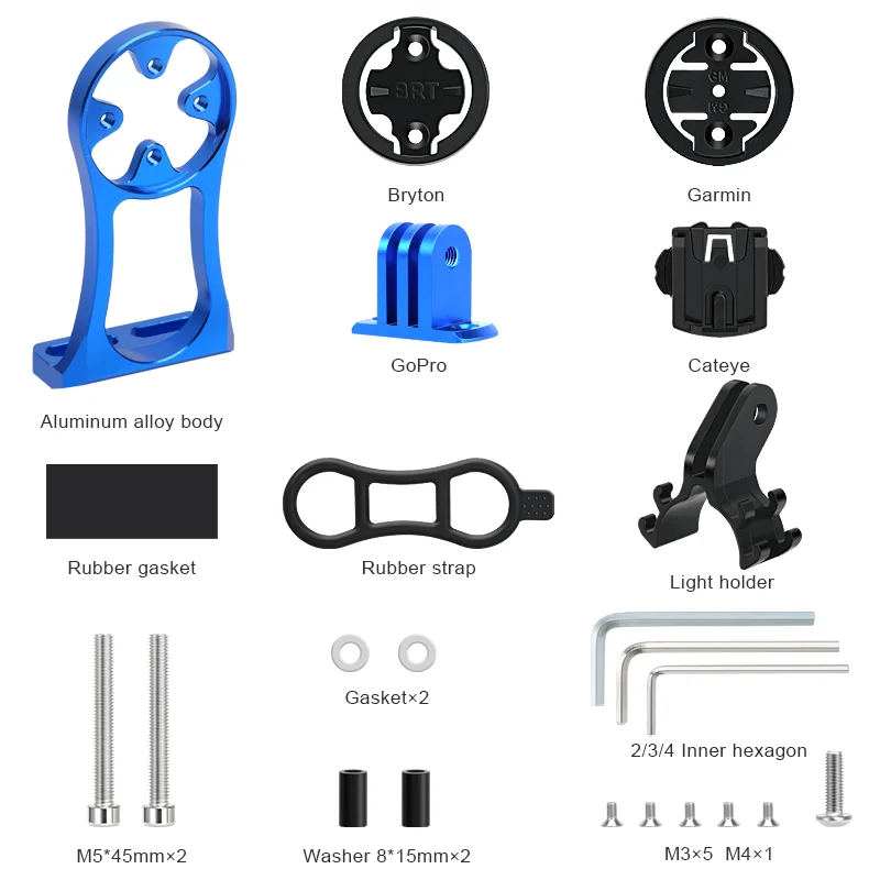 Bicycle Computer Holder & Camera Mount for Handlebar – Stopwatch & Speedometer Bracket
