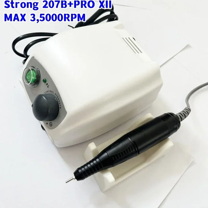 65W STRONG 207B Manicure Machine control box 35000rpm Handpiece Nail polishing nail pedicure Nail Art drill Manicure Machine set 2