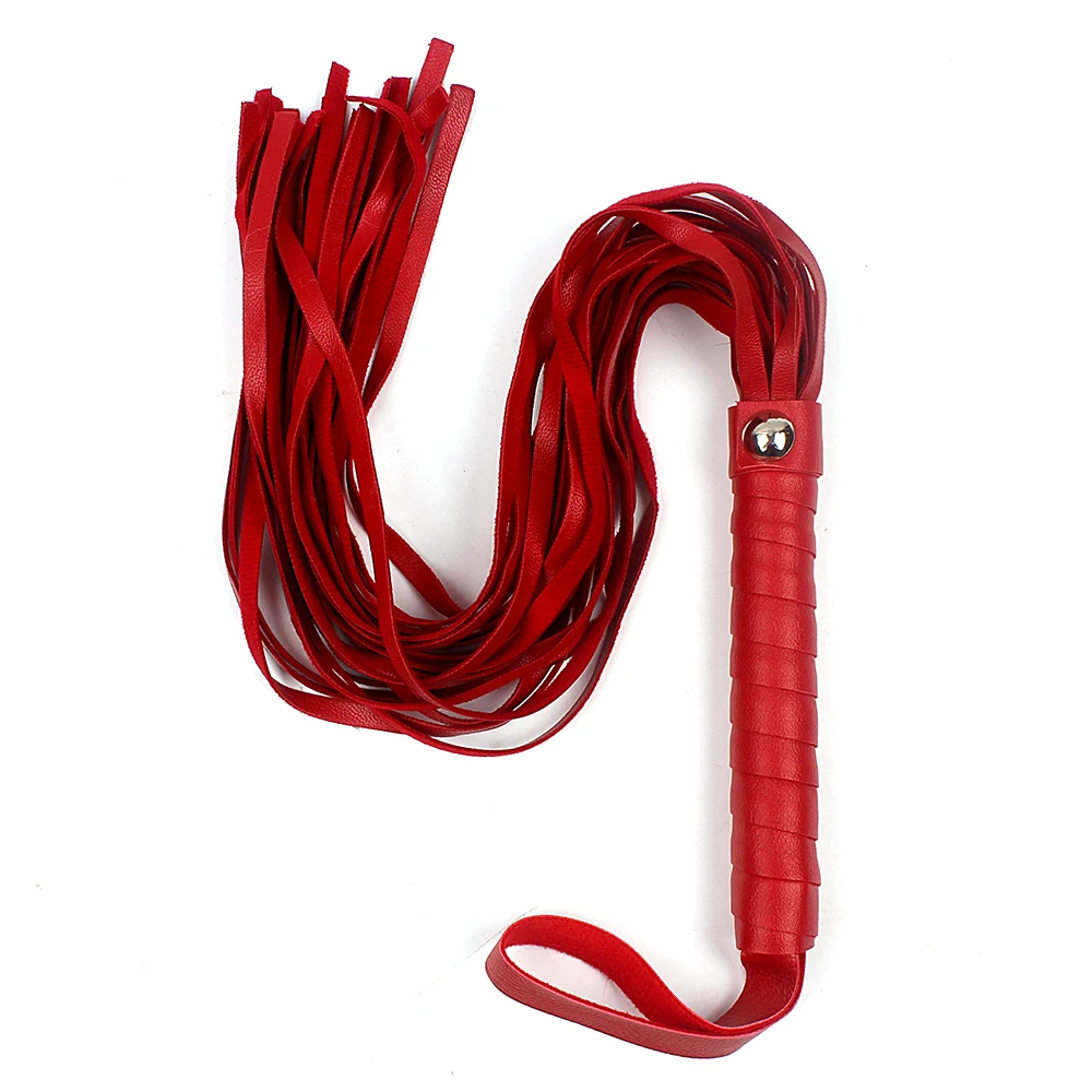 IKOKY Fetish Spanking Paddle Bondage Flogger Adult Games Flirt Sex Whip Sex Toys For Couples Sexy Knout PU Leather SM Products