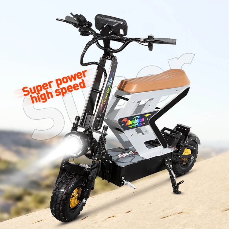 8000W dual motor 60V 65AH battery Adult Electric Scooter 13-inch tire M01 China warehouse