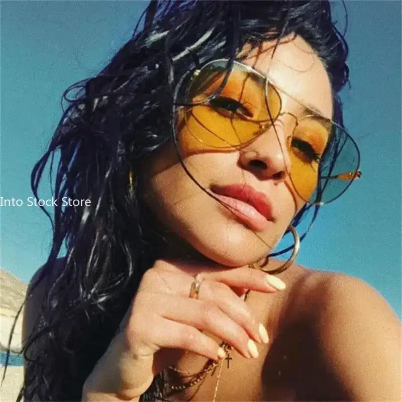Pilot Yellow Sunglasses Women Day Night Vision Glasses Classic Brand Designer Male Sun Glasses for Driving Clear Lens Glasses 3