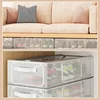 PVC Shoe Storage Box Waterproof Foldable Shoe Rack Dustproof Dormitory Bed Bottom PVC Transparent thickenedSneaker Container 5