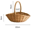 Wicker Storage Basket With Handle, Gift Hamper Basket, Picnic Baskets, Kitchen Basket Small 6