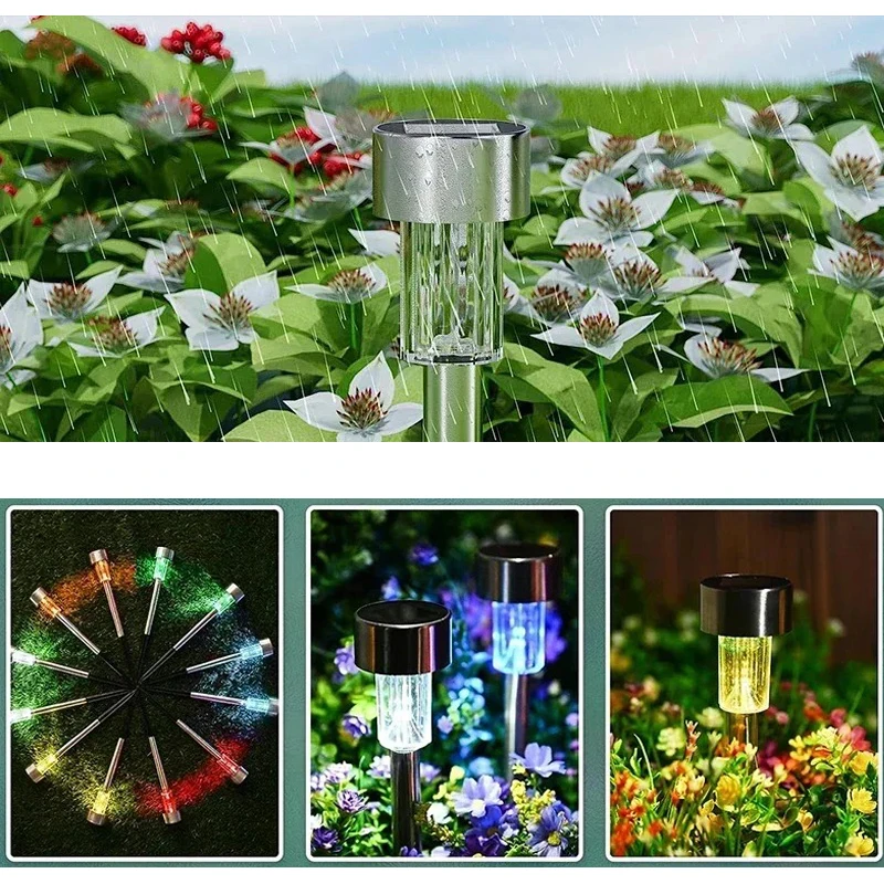 야외 태양광 조명, 정원 조명, 태양광 발전 램프 랜턴, 방수 조경 조명, 통로 마당 장식, 10 개
