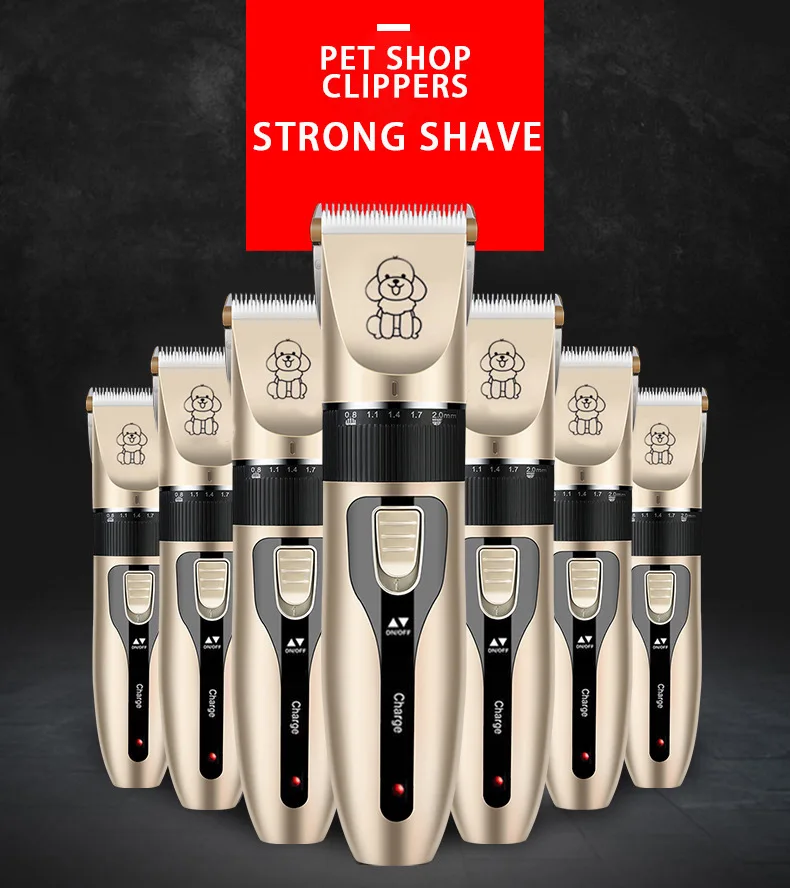 Description Picture 2 of itemProfessional Cat Dog Hair Clipper Grooming Kit Low-Noise Rechargeable Pet Hair Trimmer Shaver Set Animals Hair Cutting Machine