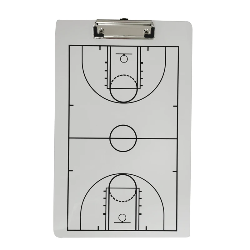 Pizarra de baloncesto de borrado en seco para entrenadores de 15 x 10.5  pulgadas, de doble cara, equipo de pizarra blanca incluye 2 marcadores de