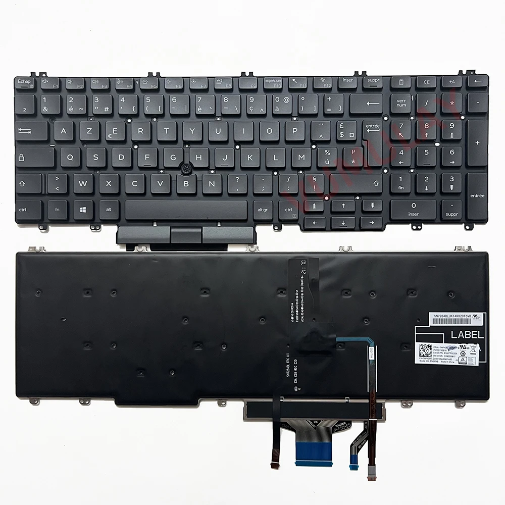 Tastiera Retroilluminata SP/Latin Per Dell Latude 3540 5540 5520 5521 5530 5531 Precision 7770 7780 7670 7680 3580 3560 3561 3570 3571 0P3PTX Tw8vm 0 W4mkc 0VG9Y2 0WCDHV