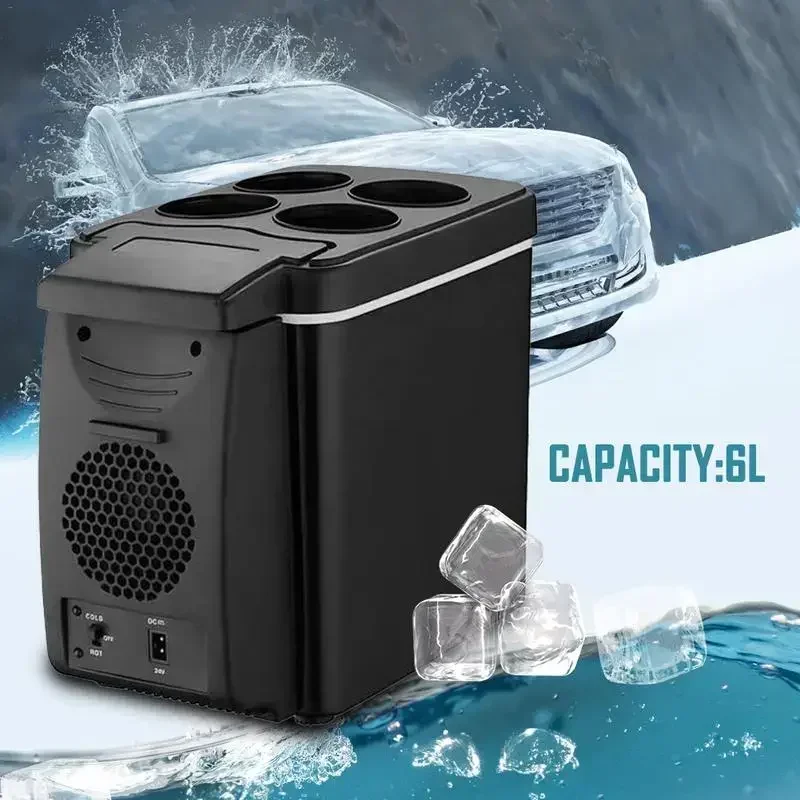 Portable Mini Car Fridge 6L Insulated Electronic Cooler