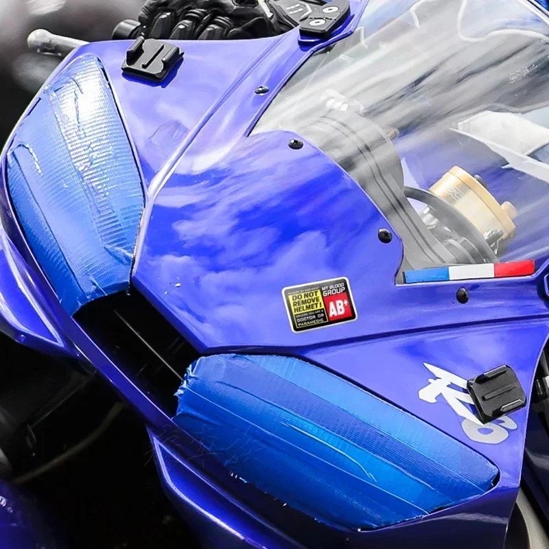 Blood type O+ helmet safety sticker