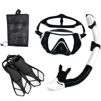 Snorkel Diving Mask and Goggles Diving Swimming Tube Set Adult Unisex 3