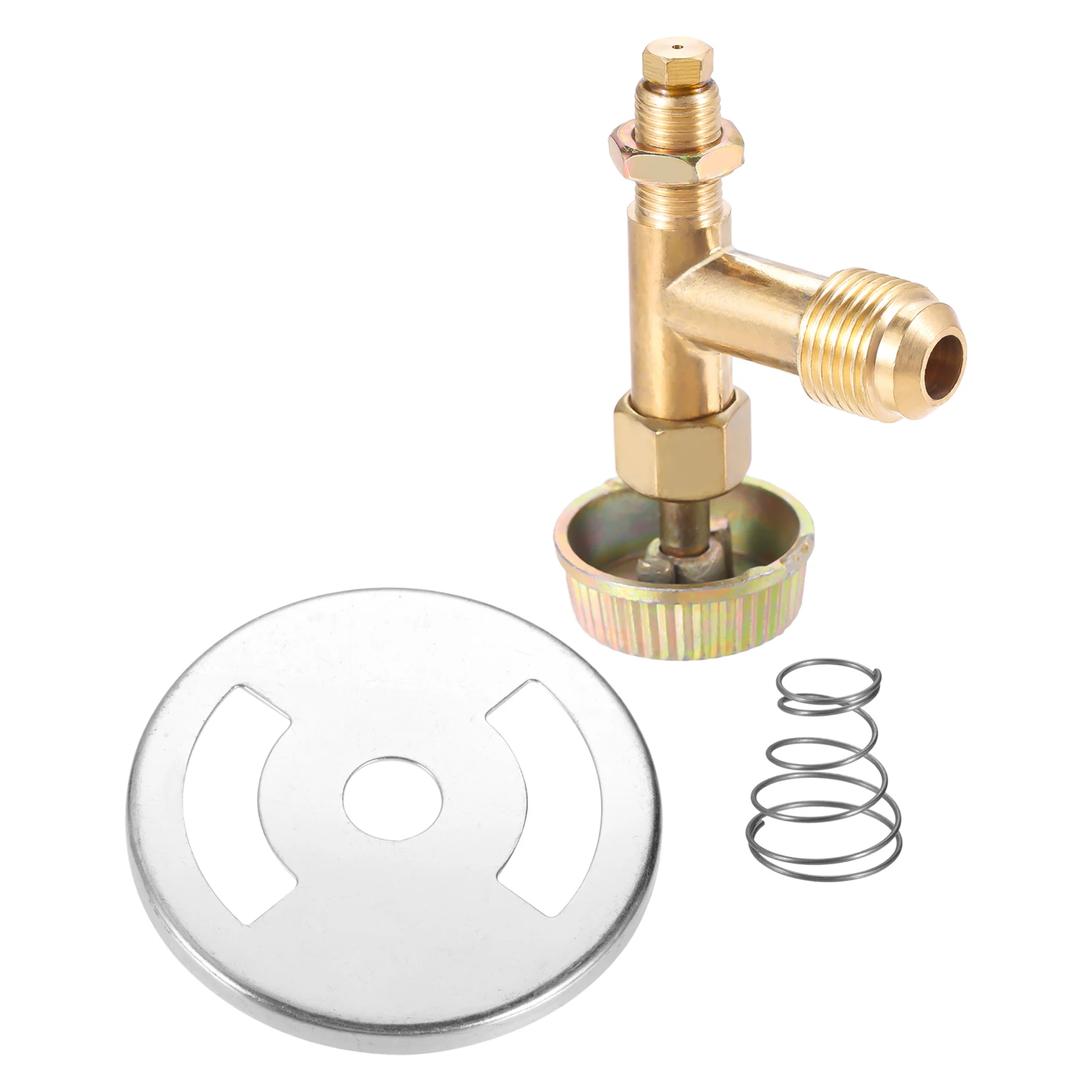 Brass Propane Gas Control Valve 3/8" Male Flare Thread M10X1 Metric Thread for Camping Stove DIY Easy Grill