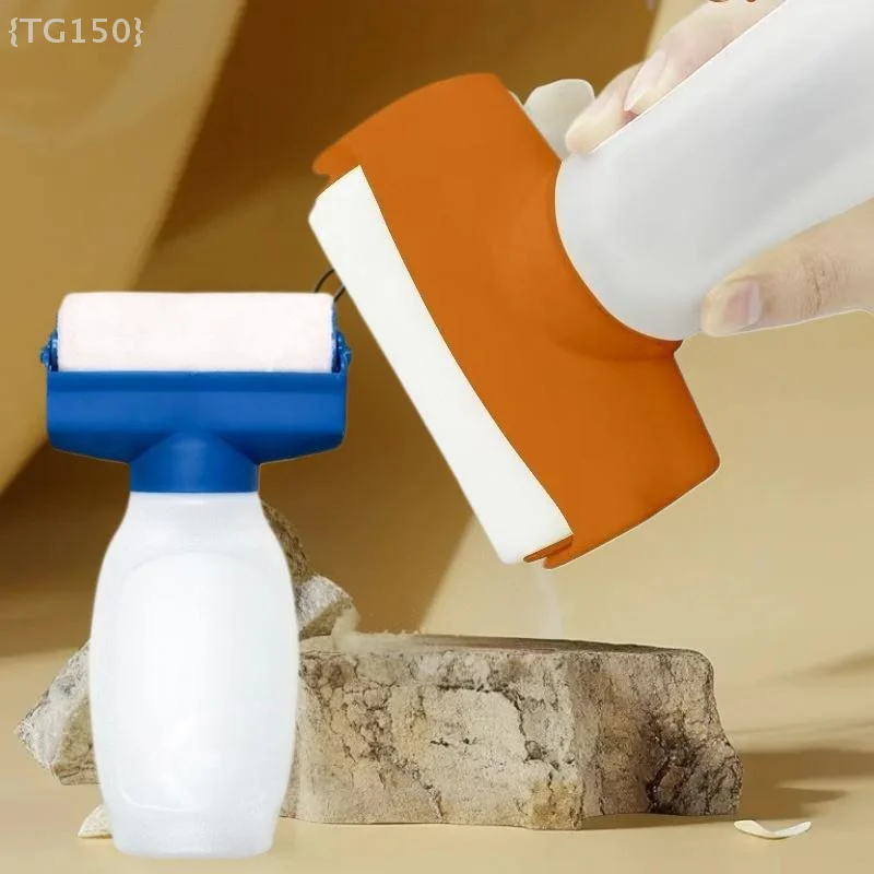 【Ja】단일 유닛 DIY 벽 수리 및 보수 장치, 수용성 라텍스 페인트용 350ml 플라스틱 용기가 있는 페인트 롤러 브러시