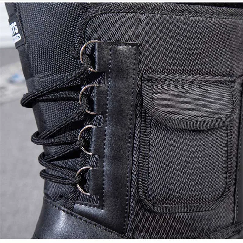 Bottes d'hiver épaisses avec doublure polaire pour pêche, chasse et randonnée par temps froid
