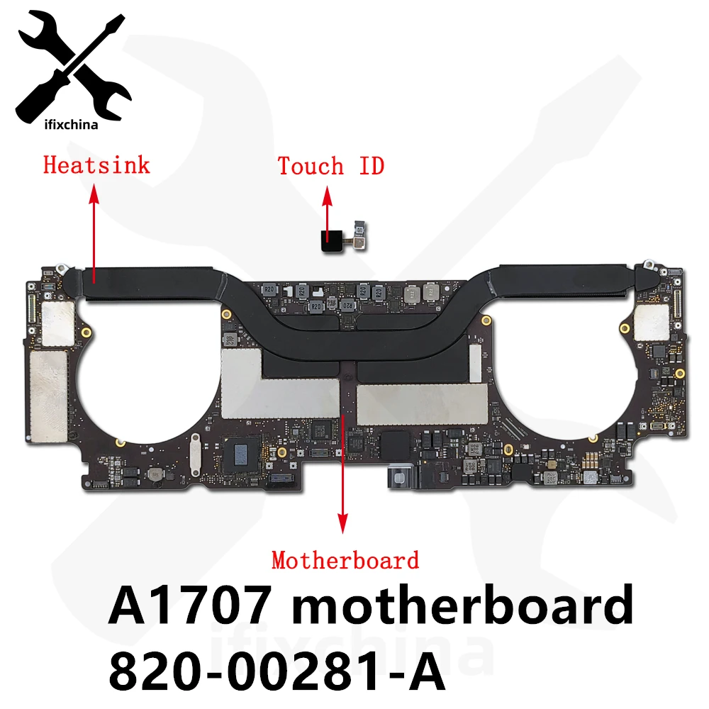 Scheda Madre Originale A1707 500Gb 1Tb 256Gb Per Macbook Pro Retina 15 "A1707 Scheda Logica Muslimexayp 2016 2017 Anno