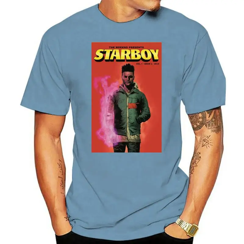 

The Weeknd Starboy Cover Album White T-Shirt Size S-5XL