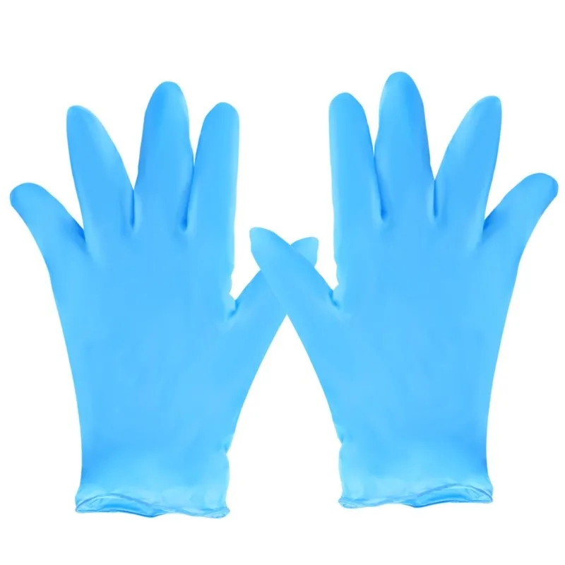 

100 Pieces of Transparent Vinyl TPE Gloves Latex-free Gloves for Laboratory Work Kitchen Oil Proof Thickened Cleaning Gloves