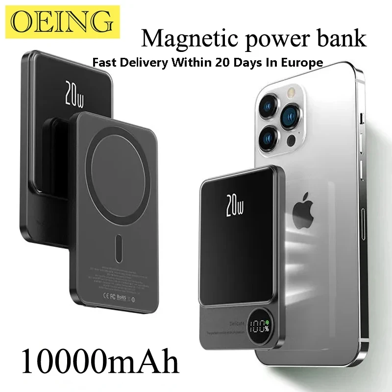 

Magnetic Wireless Power Bank Fast Charger for iPhone 12 13 14 14Pro Max 14Plus External Auxiliary Spare Battery 15W 10000mAh New