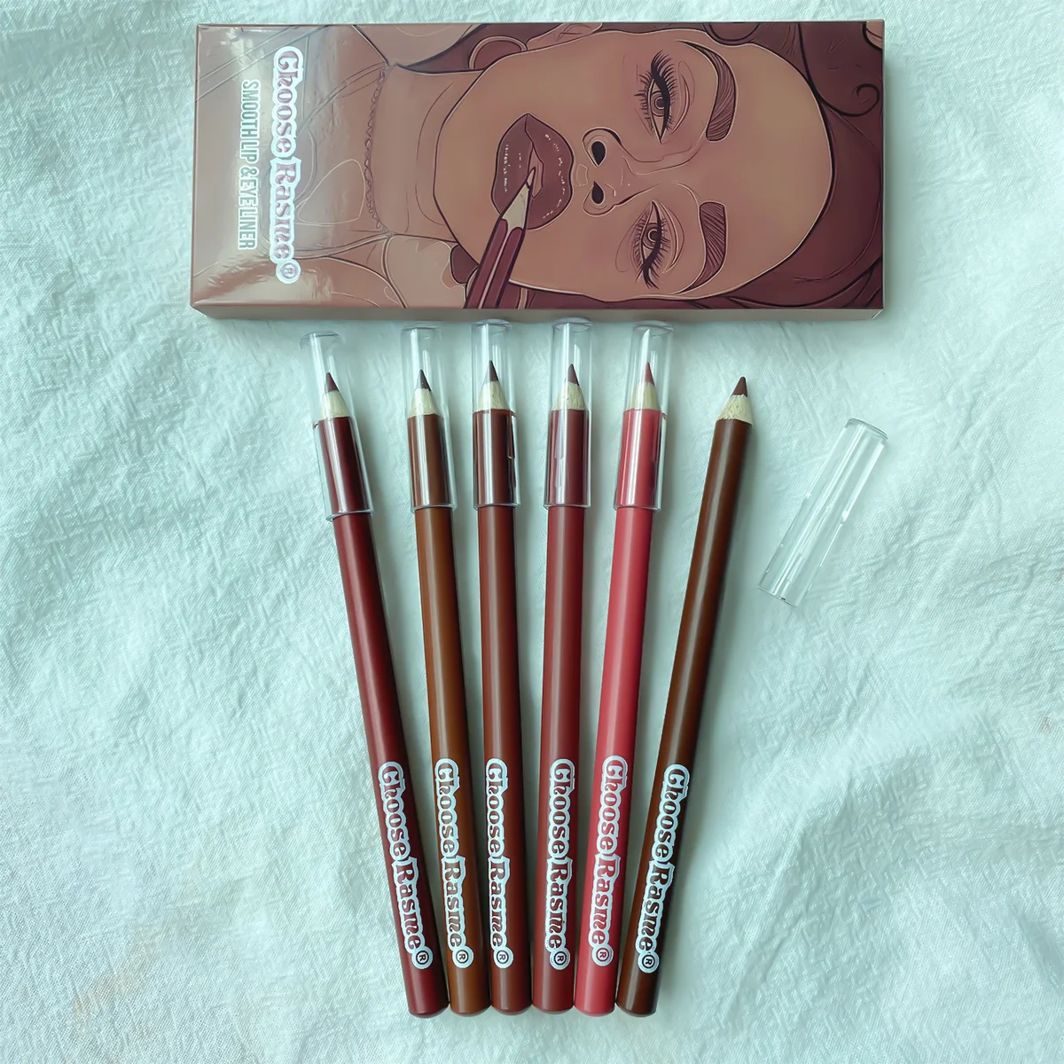 6pcs Long-Lasting Lipstick Set Professional Lip Liner Pencil Matte Lip Gloss Women Valentine's Day Gifts lip liner,lip liner pencil,lipliner pencil,lipstick set,lip liner set,lip makeup set