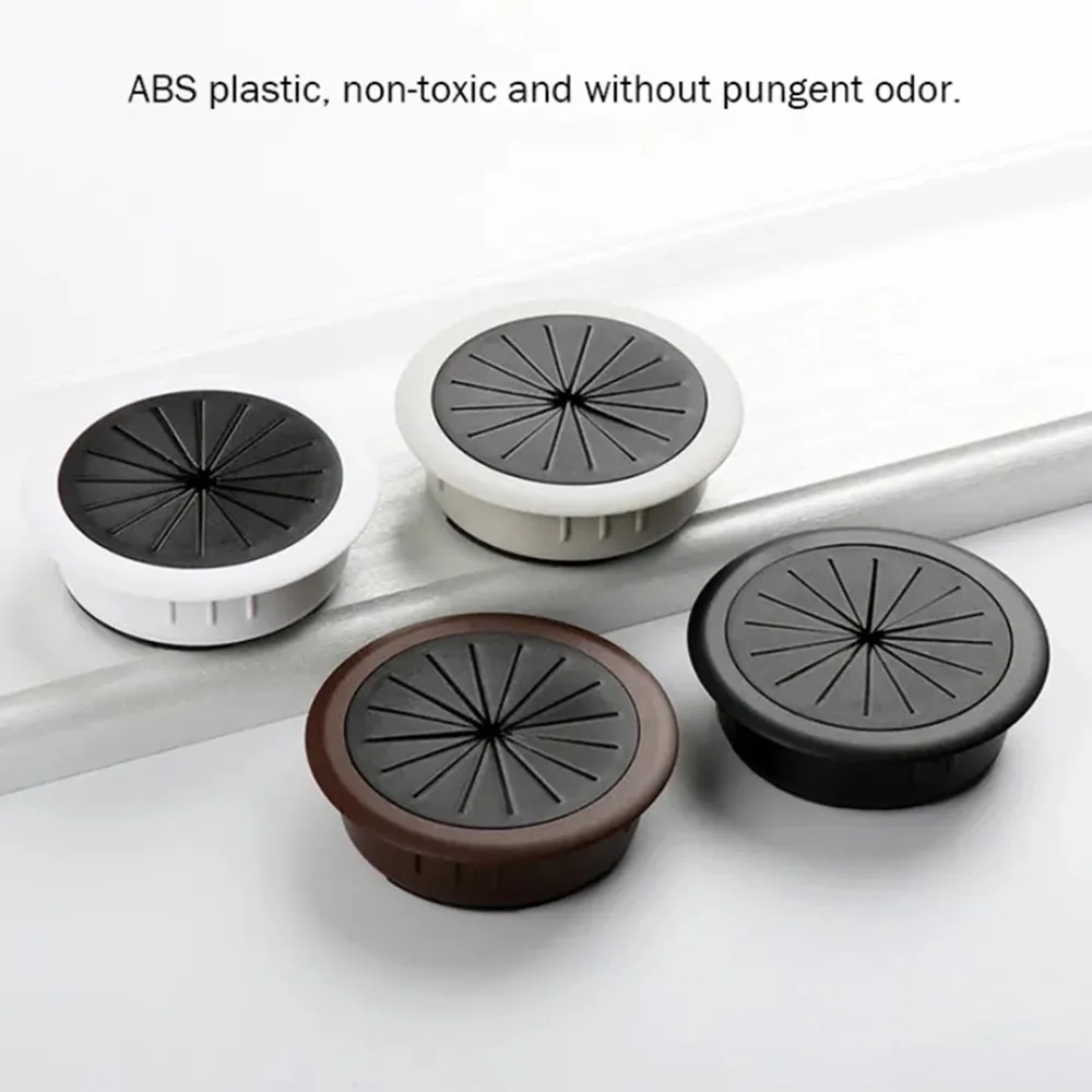 Desk Cord Grommet Wire Hole Cover Flexible Dust Plug Home Office