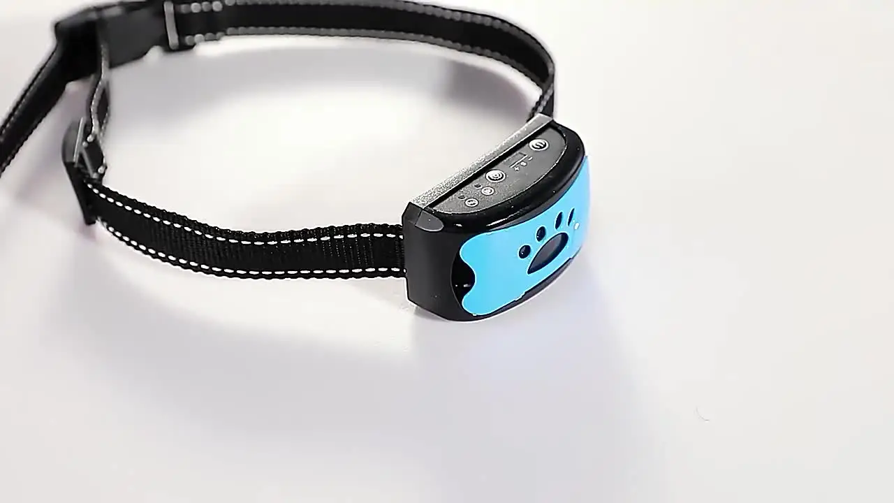 Pai Paitek-Collar de entrenamiento perros y mascotas, antiladridos, descarga eléctrica, tira de nailon ajustable, entrenador de perros con carga - AliExpress Hogar jardín
