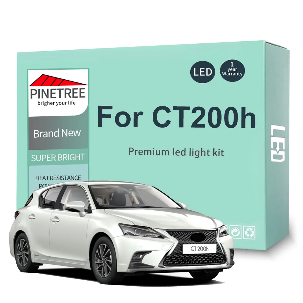 

10Pcs Led Interior Light Kit For Lexus CT200h CT 200h 2018 2019 2020 2021 LED Bulbs Dome Map Canbus