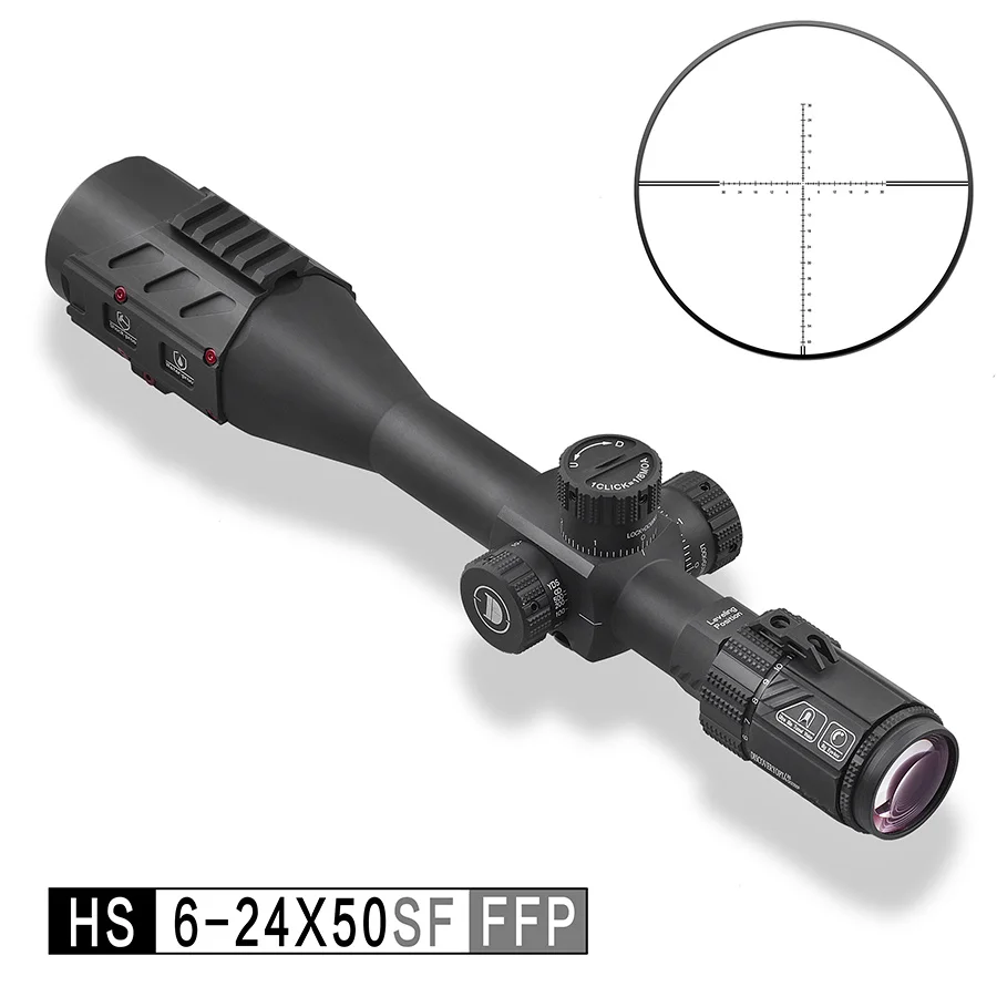 

New 6-24 Shotgun Scope Discovery First Focal Plane HS Lifetime Warranty Sights Tactical Long Range Shooting