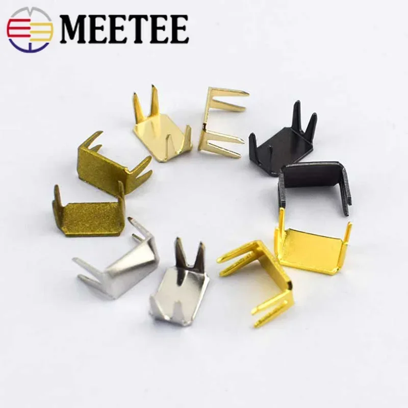 Meetee 50/100Pcs Non-slip Metal Zipper Stopper End Locks for 3# 5