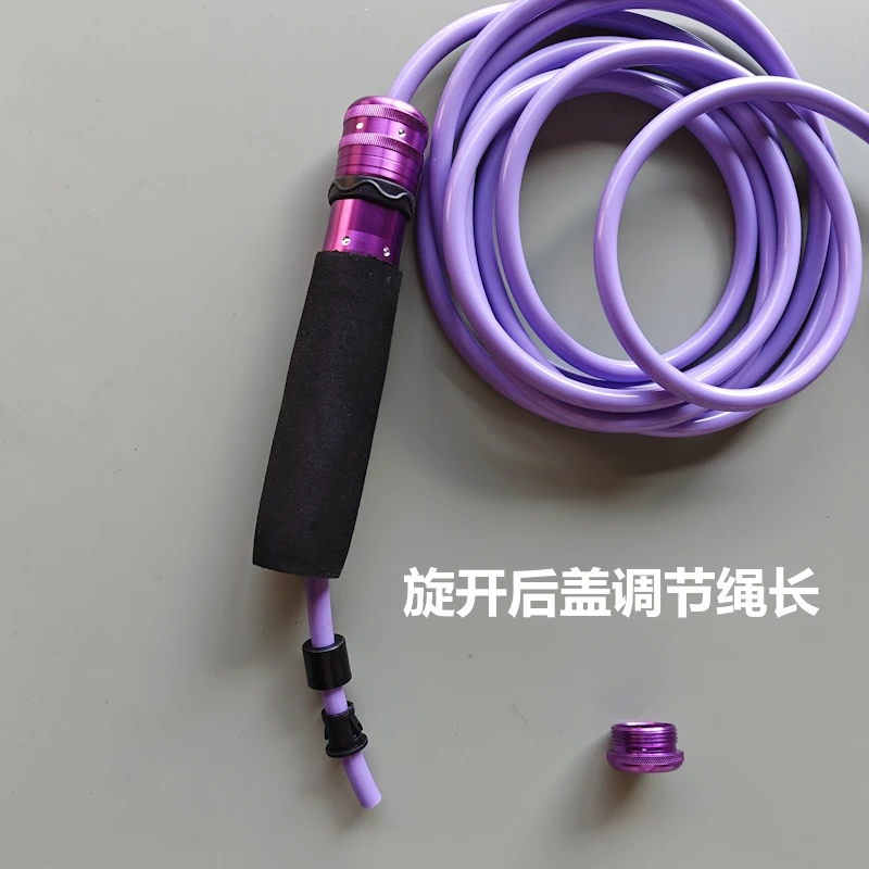 7 mm thick heavy jump rope PVC + PU cord material sponge al metal handle bearing  fitness hiit  skip rope jump rope 5