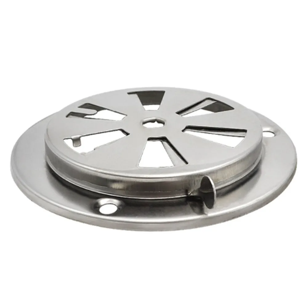 Air Vent Damper Adjustable Air Louver Vent BBQ Grill Smoker Exhaust Kitchen Vent Stove Stainless Steel Damper Round Home Vents Replacement