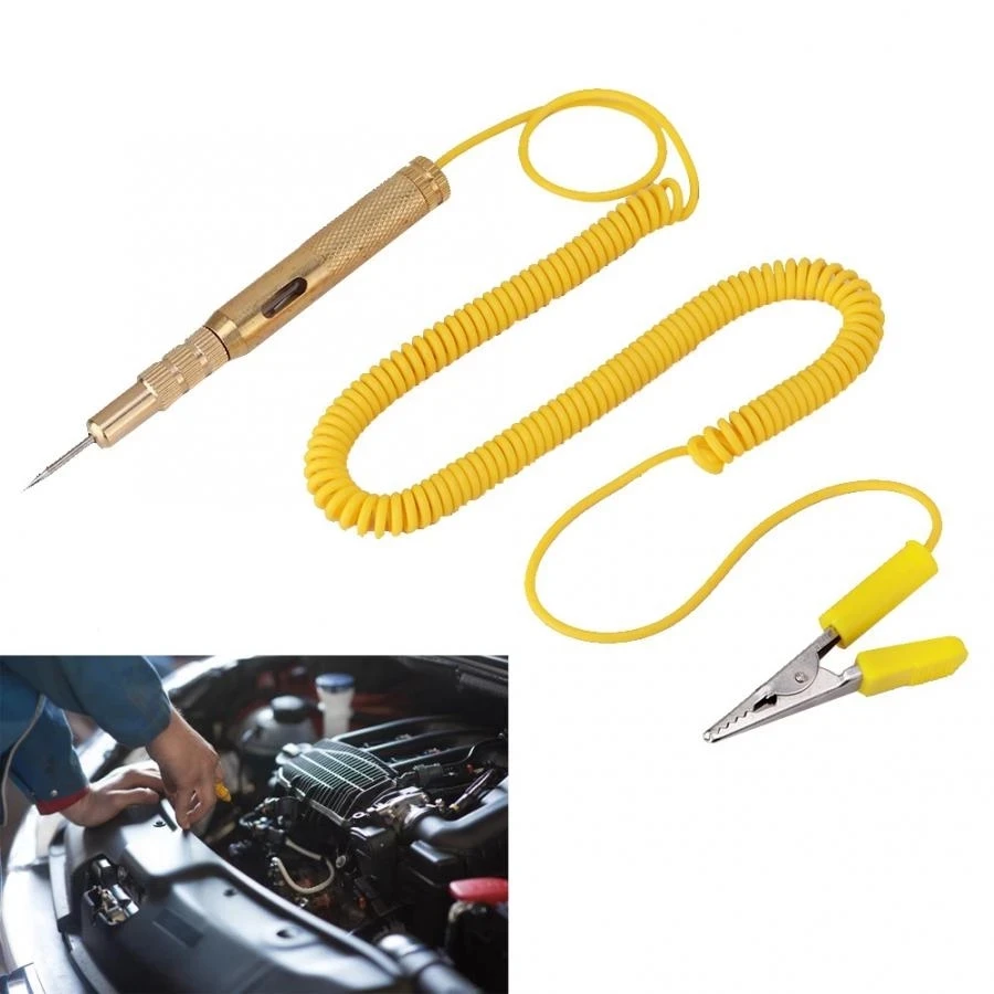 Diagnostic Tools Auto Car Circuit Tester Test Probe Lamp 6V-24V Light System Lamp Voltage Test Pen Detector Copper Vehicle