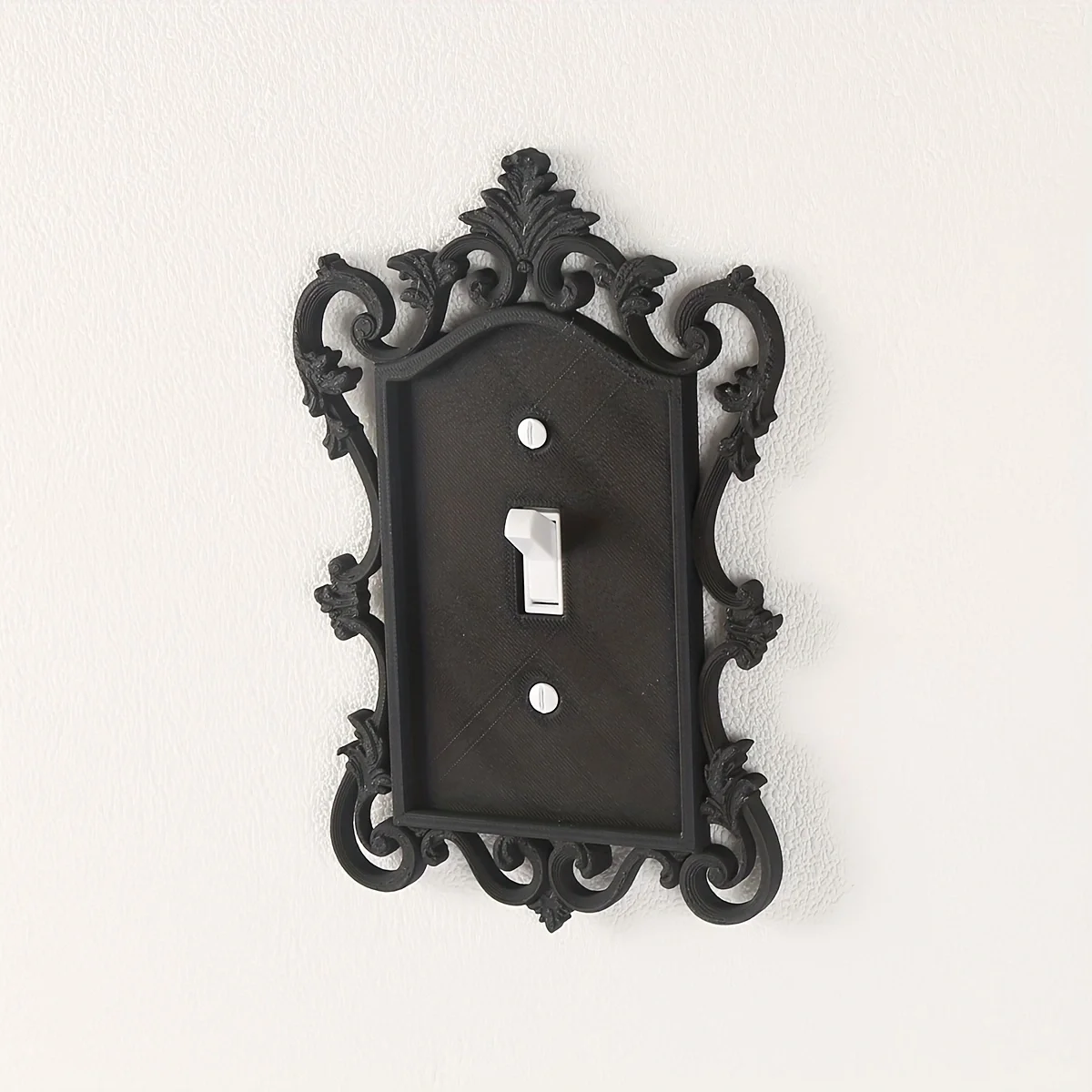 Gothic Switch Panel Cover Home and Office Decorative Wall Panel Durable Plastic Artistic Design Halloween Decoration light switch cover pixel style switch board switch glass panel