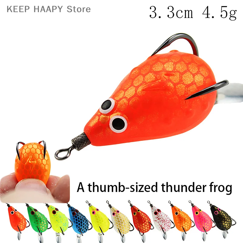 1 Pz 3.3Cm 4.5G Mini Thunder Frog Luya Hollow Thunder Frog Sommergibile Thunder Frog Thailand Style