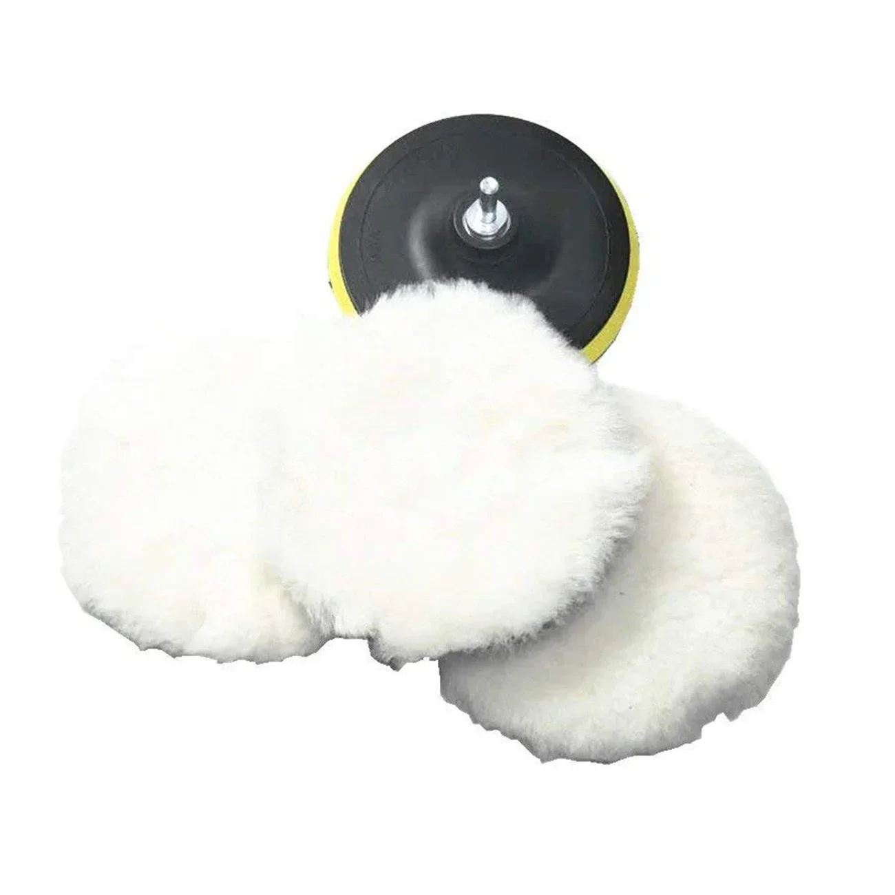5Pcs 3/4/5 inch Car Polishing Pad Set Wool Buffing Wheel Tool Drill Polish Disc Kit for Car Polisher Auto Paint Waxing Care