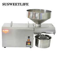 SUSWEETLIFE S8 Medium And Small Oil Press Automatic Cold And Hot Pressing Stainless Steel Oil press,Oil Extraction Machine 1