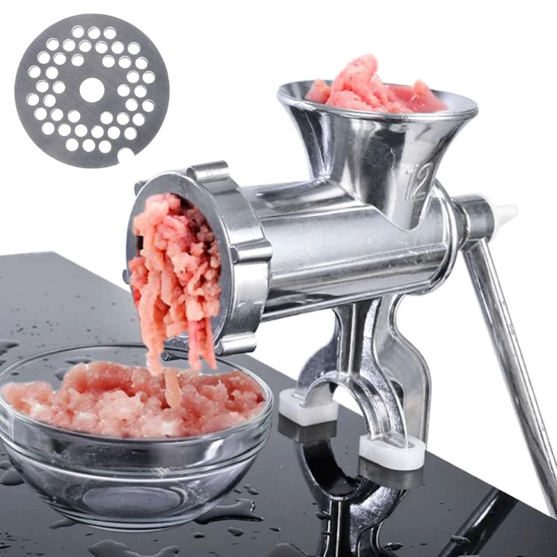 Meat Grinder Spare Parts Meat Grinders Plates Center Hole 8.2mm Stainless Steel Food Grinder Attachments