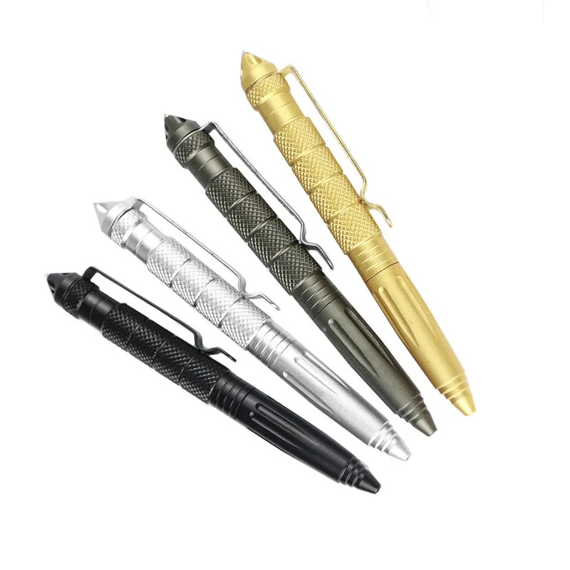 Defence personal Tactical Pen Self Defense Pen Tool Multi Purpose Aviation Aluminum Anti-skid Office Ballpoint pens Portable