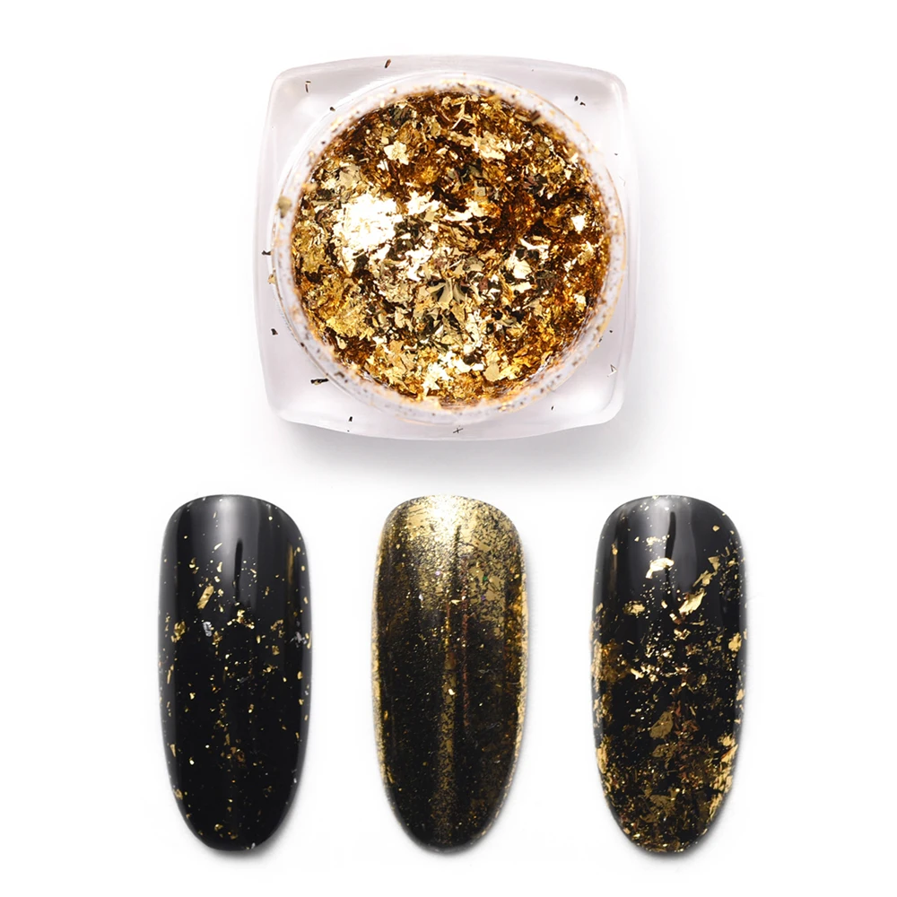 Nail Art Mirror Glitter Powder UV Gel Polish Chrome Dust Sequins Gold Silver 1pot DIY Decoration Manicure Supplies Tool