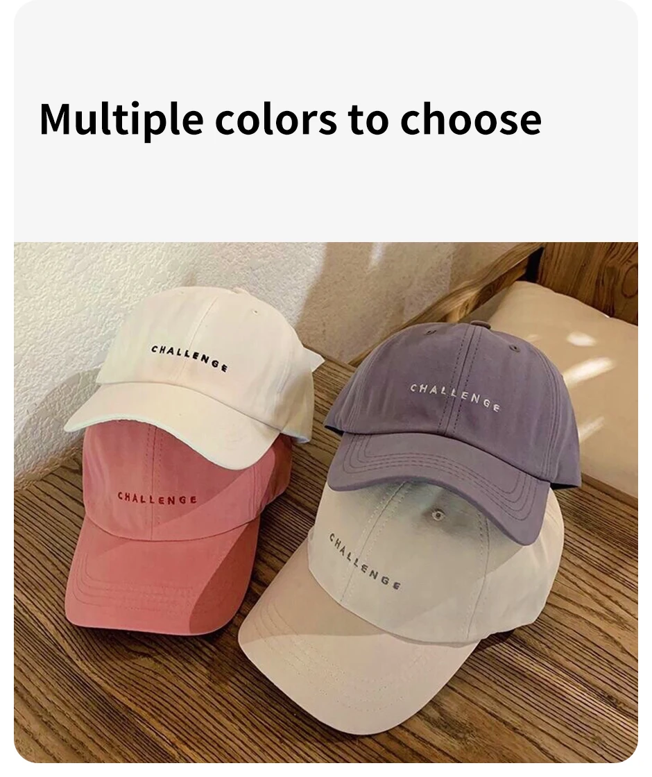 Brief bestickte Baseball kappe für Frauen Frühling Sommer Outdoor Sonnencreme Unisex Snapback Hut Sport lässig Männer Hip Hop Hut – Detail 8