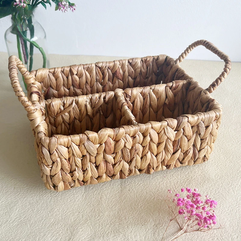 

Bathroom Baskets for Organizing,Wicker Baskets for Shelves,Toilet Storage Basket with Dividers Organizing,Basket Back of Toilet