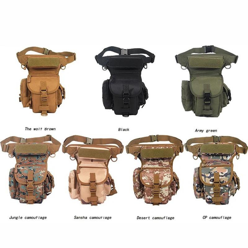 Men Waterproof Oxford Waist Drop Leg Bag Thigh Hip Bum Belt Fanny Pack Casual Shoulder Bag Motorcycle Ride Outdoor Running Sport motorcycle fanny pack
