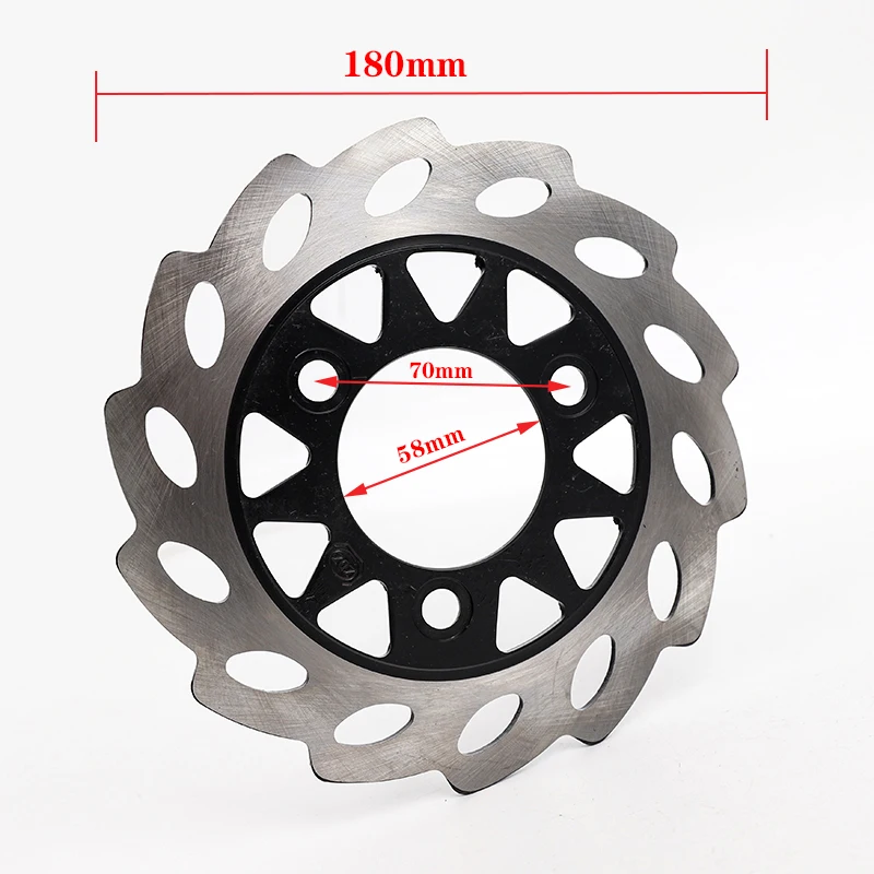 Qiilu 155mm Aluminum Brake Disc For GY6 Scooter/Moped - 3 Bolt Pattern Replacement Rotor (Z50, Z50A, Z50J)